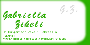 gabriella zikeli business card